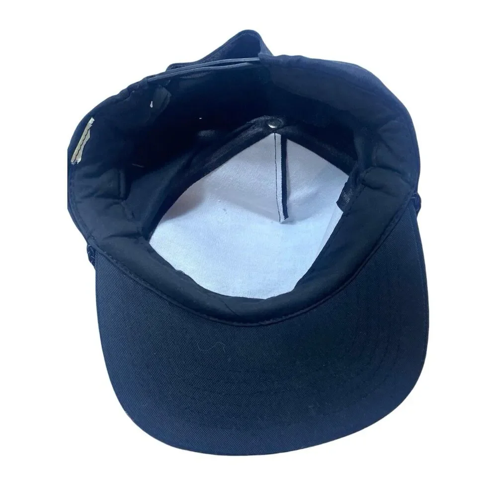 Vintage 90s Alaska Trucker Hat Mesh Flying Eagle Snapback Chord Black